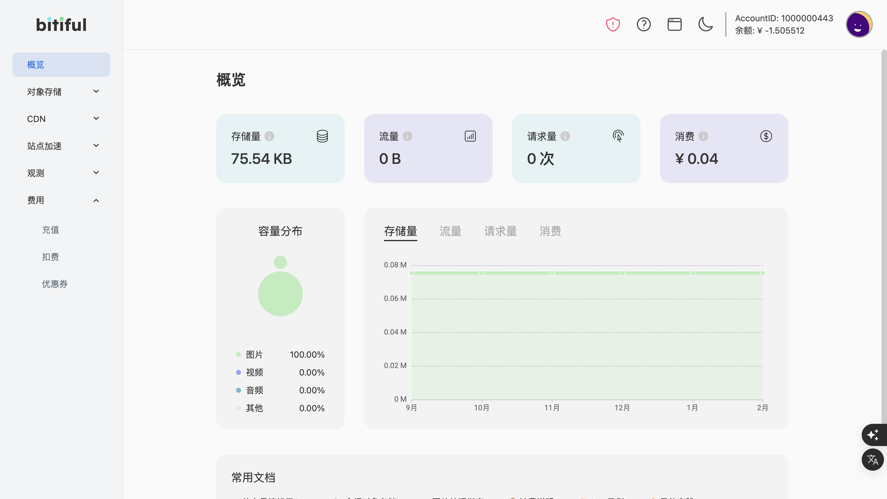 Bitiful Console Dashboard
